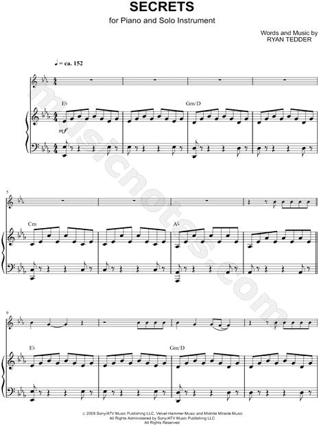 Collection: Secrets - Eb Instrument & Piano