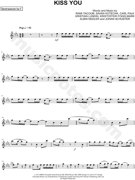 Collection: Kiss You - C Instrument & Piano