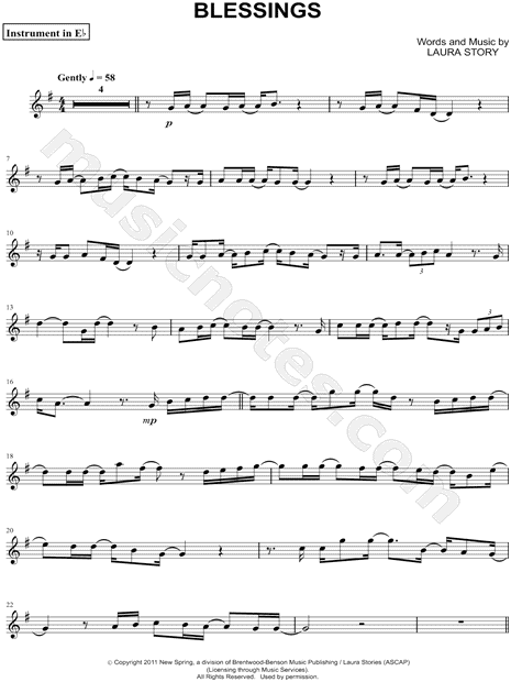 Collection: Blessings - Eb Instrument & Piano