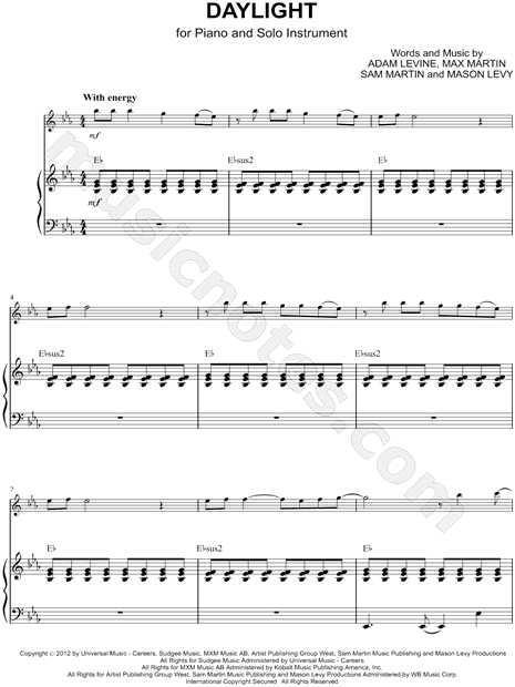 Collection: Daylight - Eb Instrument & Piano
