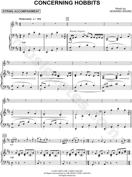 Collection: Concerning Hobbits - Cello & Piano