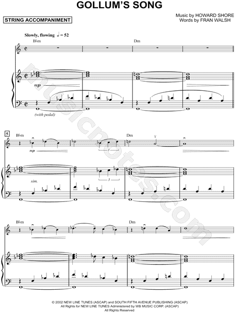 Collection: Gollum's Song - Viola & Piano