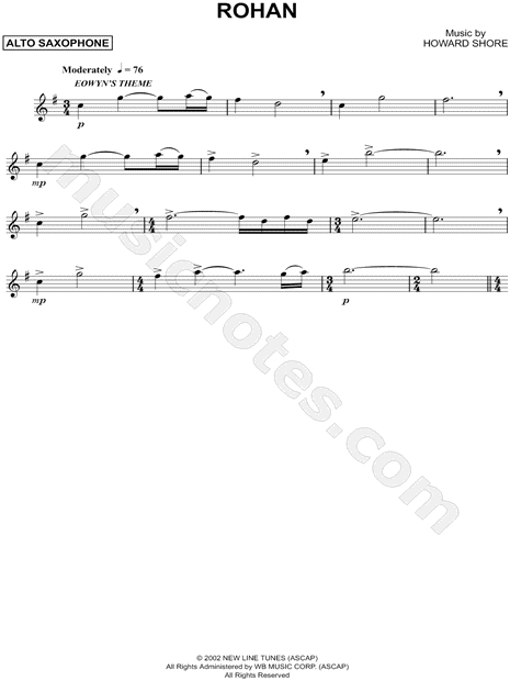 Collection: Rohan - Alto Saxophone & Piano Accompaniment