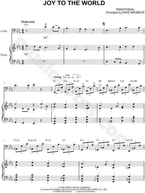 Collection: Joy To the World - Cello & Piano