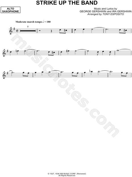 Collection: Strike Up the Band - Alto Saxophone & Piano Accompaniment