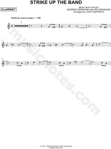 Collection: Strike Up the Band - Clarinet & Piano Accompaniment