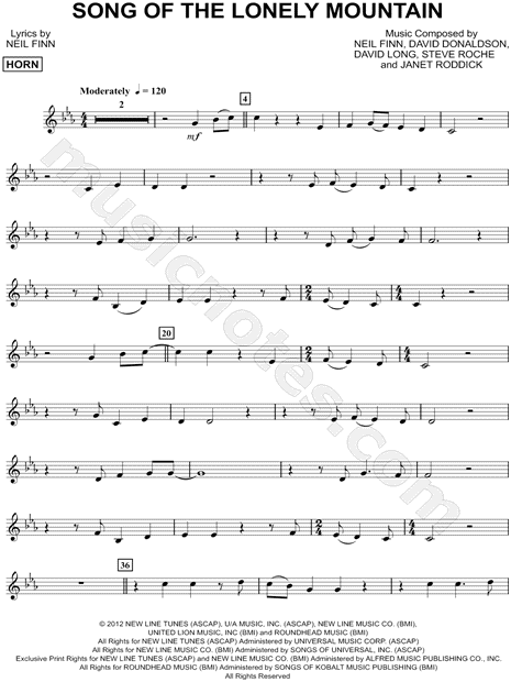 Collection: Song of the Lonely Mountain - French Horn & Piano