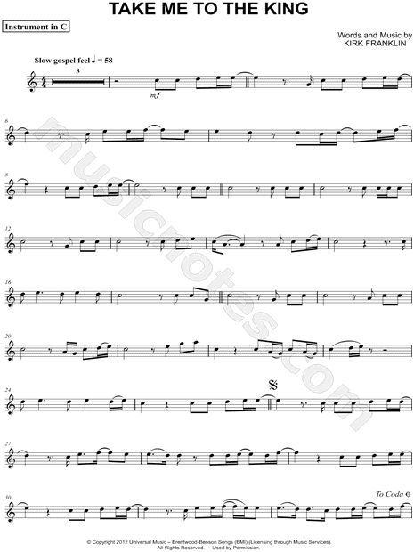Collection: Take Me to the King - C Instrument & Piano Accompaniment