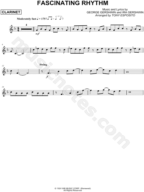 Collection: Fascinating Rhythm - Clarinet & Piano Accompaniment
