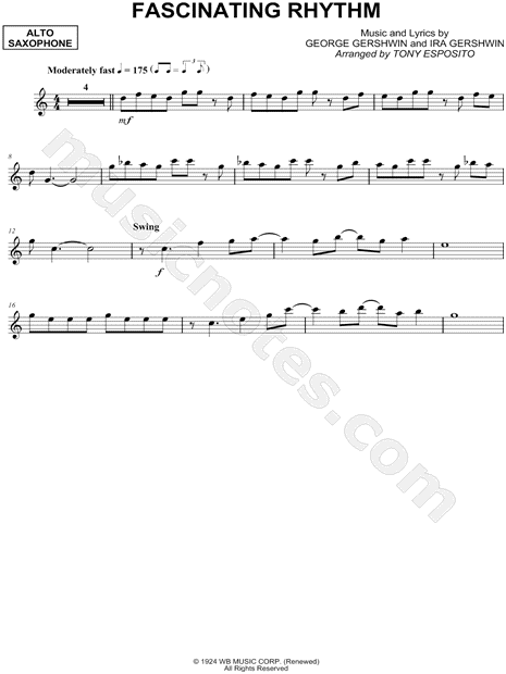 Collection: Fascinating Rhythm - Alto Saxophone & Piano Accompaniment