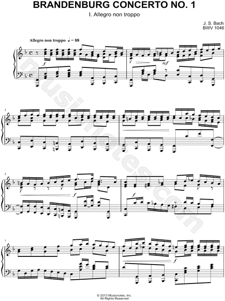 Collection: Brandenburg Concerto No. 1 in F major, BWV 1046