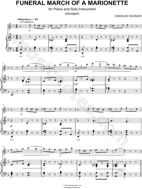 Collection: Funeral March of a Marionette - Viola & Piano