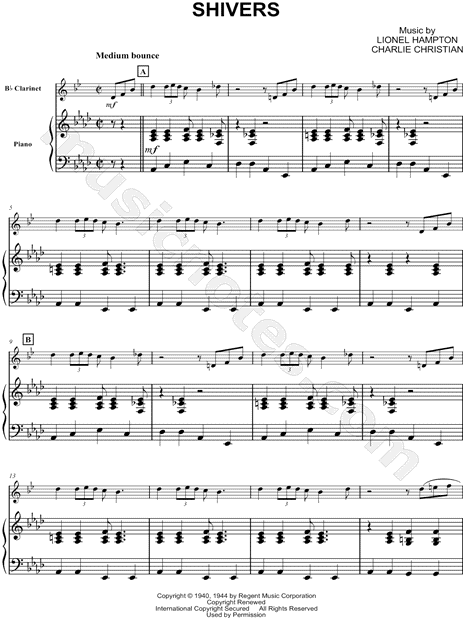 Collection: Shivers - Clarinet & Piano