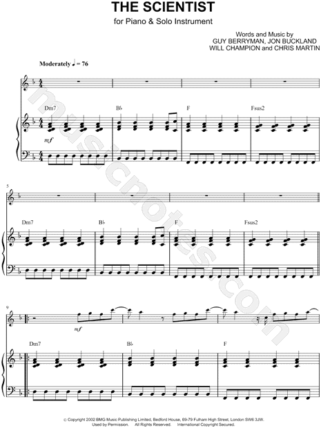 Collection: The Scientist - Bb Instrument & Piano