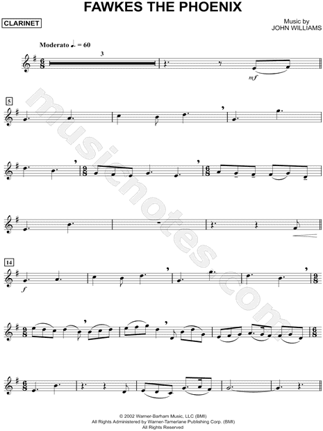 Collection: Fawkes the Phoenix - Clarinet & Piano
