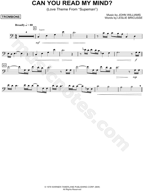 Collection: Can You Read My Mind? - Trombone & Piano