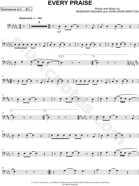 Collection: Every Praise - Bass Clef Instrument & Piano