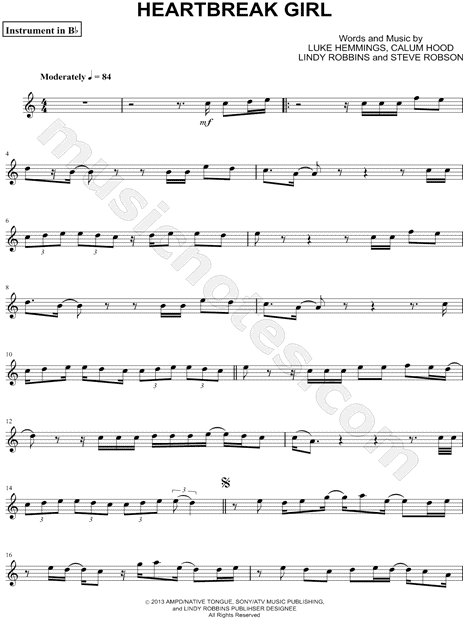 Collection: Heartbreak Girl - Bb Instrument & Piano