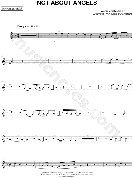 Collection: Not About Angels - Bb Instrument & Piano