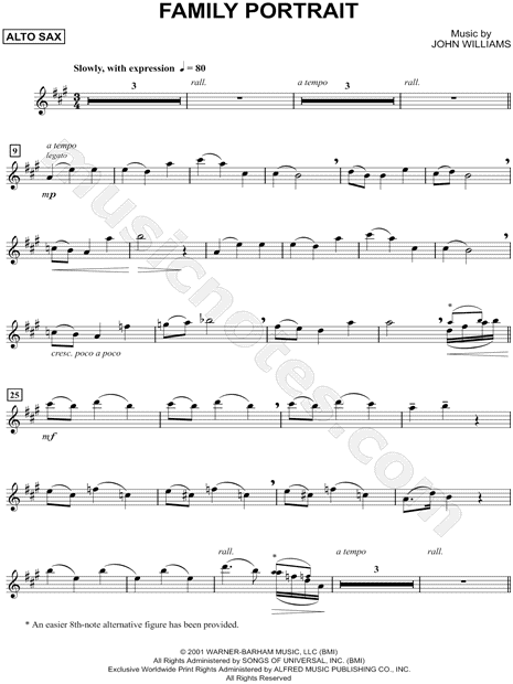 Collection: Family Portrait - Alto Saxophone & Piano