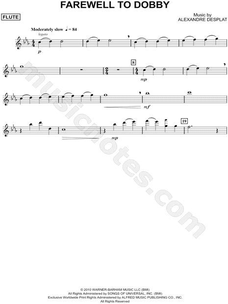 Collection: Farewell to Dobby - Flute & Piano