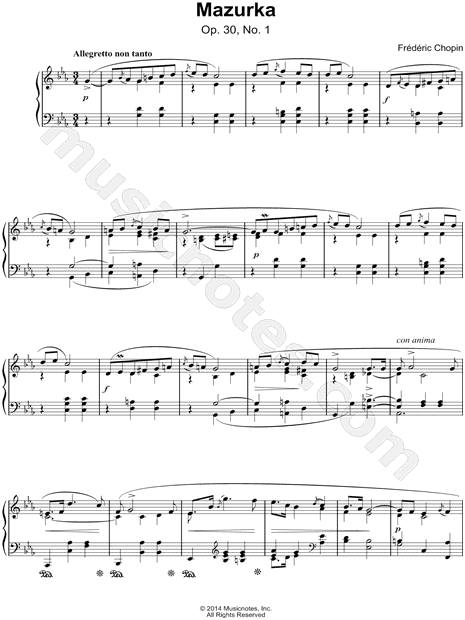 Collection: Mazurkas, Op. 30