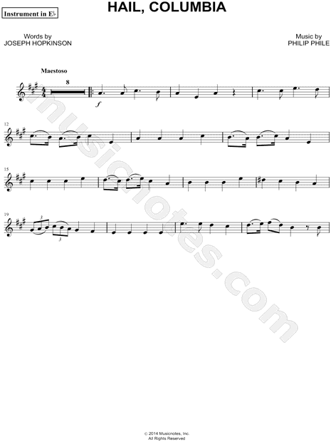 Collection: Hail, Columbia! - Eb Instrument & Piano