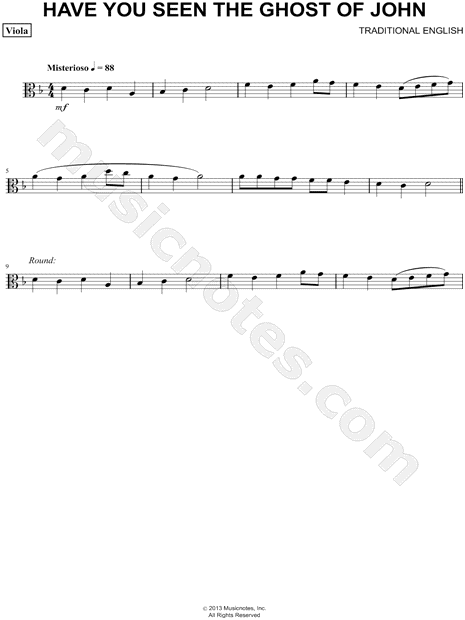 Collection: Have You Seen the Ghost of John - Viola & Piano