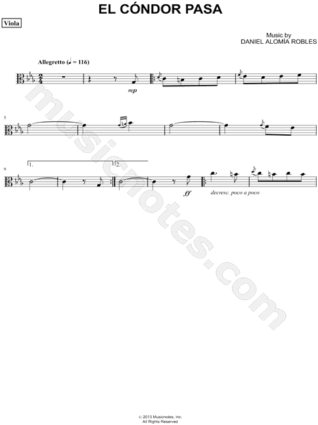 Collection: El Cóndor Pasa - Viola & Piano