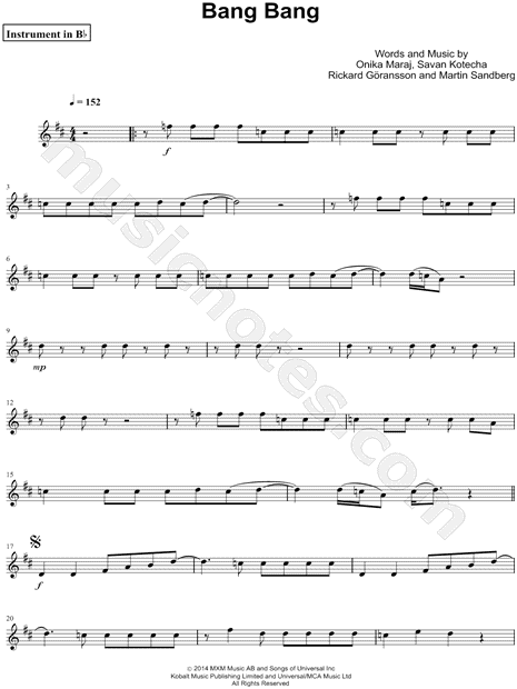 Collection: Bang Bang - Bb Instrument & Piano