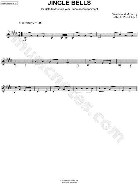Collection: 10 Christmas Favorites Arranged for Eb Instrument Solos