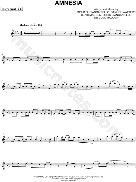 Collection: Amnesia - C Instrument & Piano