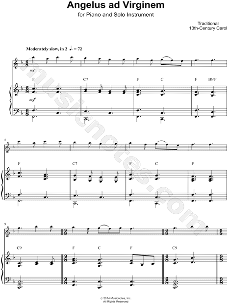 Collection: Angelus ad Virginem - Bb Instrument & Piano