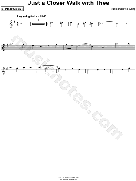 Collection: Just a Closer Walk with Thee - Eb Instrument & Piano