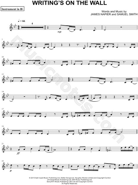 Collection: Writing's on the Wall - Bb Instrument & Piano