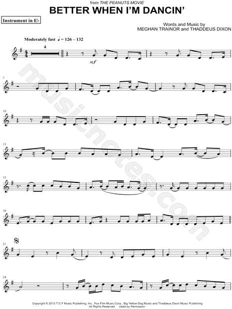 Collection: Better When I'm Dancin' - Eb Instrument & Piano