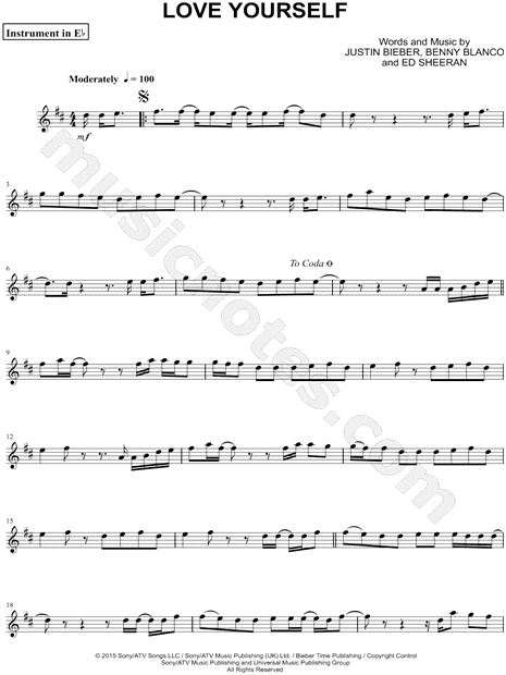 Collection: Love Yourself - Eb Instrument & Piano