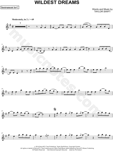 Collection: Wildest Dreams - C Instrument & Piano