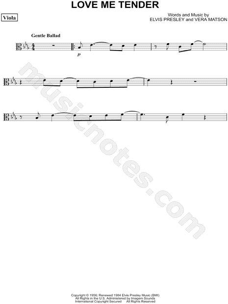 Collection: Love Me Tender - Viola & Piano