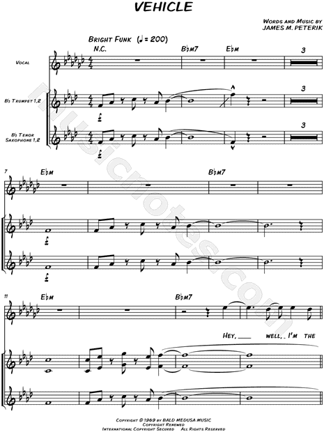 Collection: Vehicle - Horn Section with Vocal