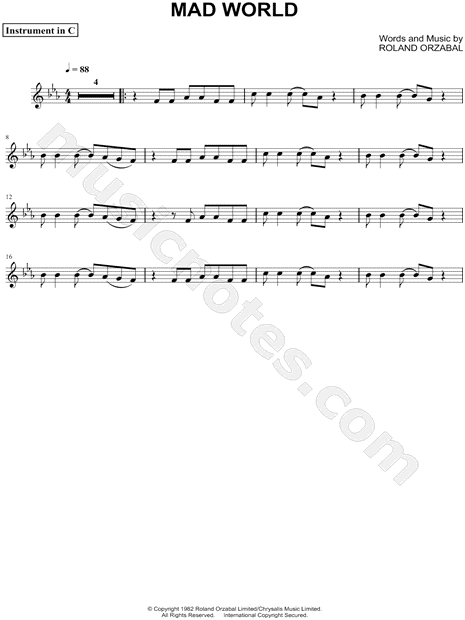 Collection: Mad World - C Instrument & Piano