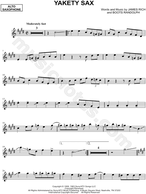Collection: Yakety Sax - Alto Saxophone & Piano