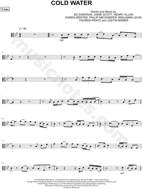 Collection: Cold Water - Viola & Piano