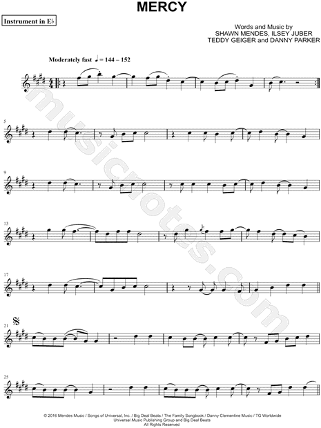 Collection: Mercy - Eb Instrument & Piano