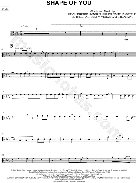 Collection: Shape of You - Viola & Piano