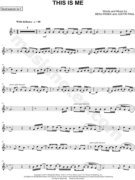 Collection: This Is Me - C Instrument & Piano