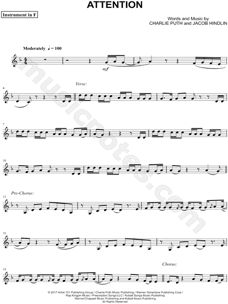 Collection: Attention - F Instrument & Piano