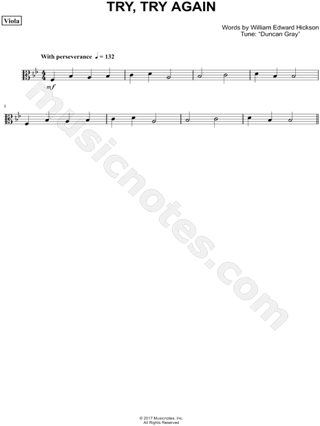 Collection: Try, Try Again - Viola & Piano