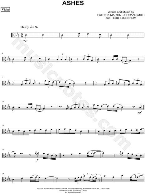Collection: Ashes - Viola & Piano