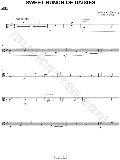 Collection: Sweet Bunch of Daisies - Viola & Piano
